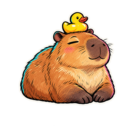 Capybara stays chill