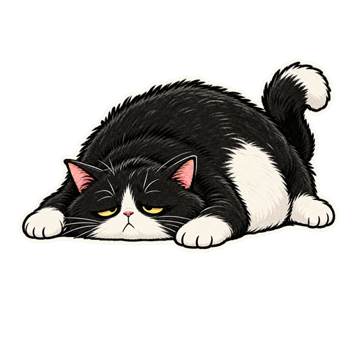 Cat has melted