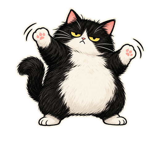 Cat says absolutely no