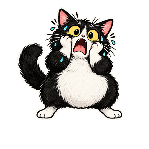 Cat panic mode
