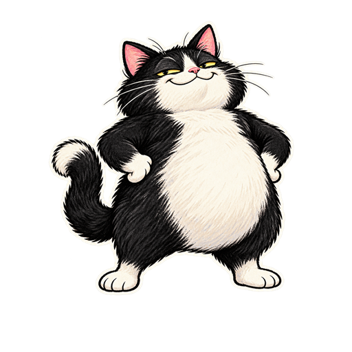 Proud little cat