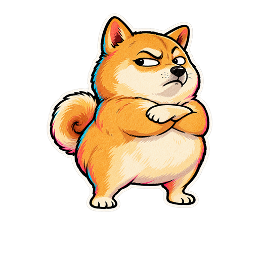 Suspicious shiba stare