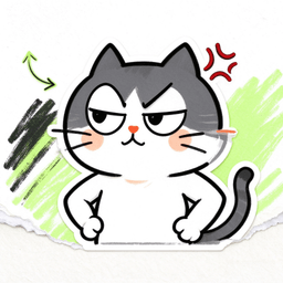 Angry cat