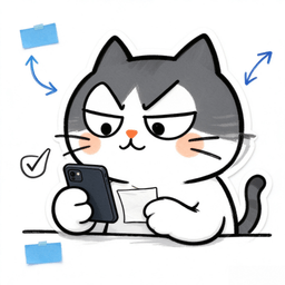 Cat on the phone