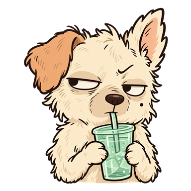 Say nothing, take a sip